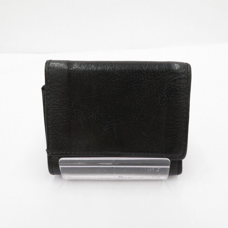 IL BISONTE イルビゾンテ 三つ折り財布 ブラック 124