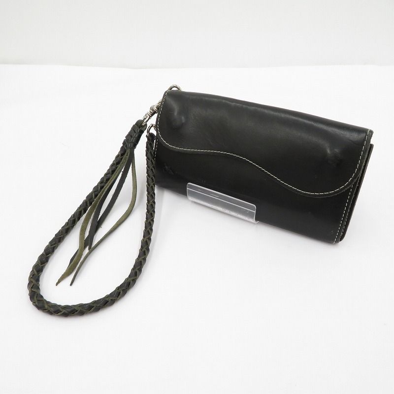 瀬戸大橋店 革蛸 カワタコ 長財布 ブラック 124