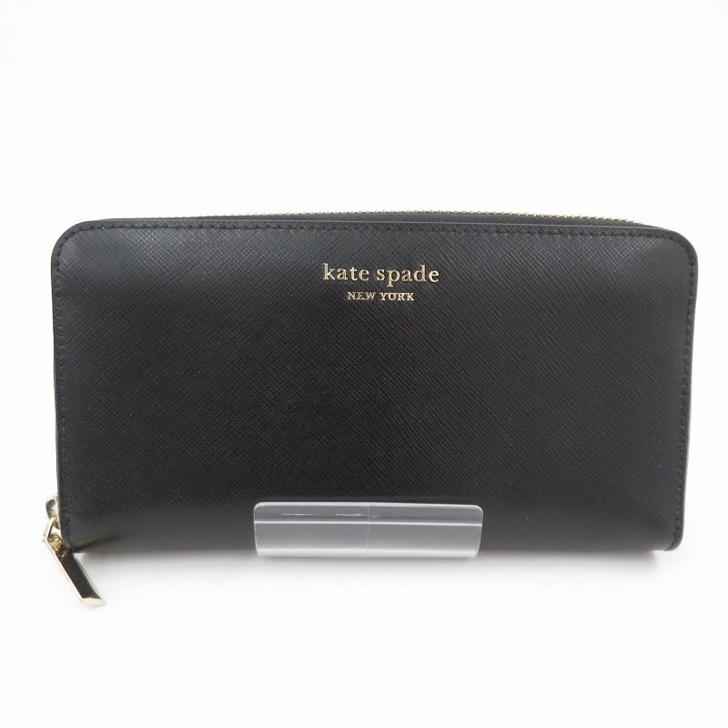 kate spade YORK ケイトスペードニューヨーク 長財布 スペンサー ジップ アラウンド コンチネンタル ウォレット ブラック 124