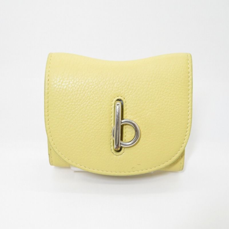 バーバリー 三つ折り財布 ﾛｯｷﾝｸﾞﾎｰｽ 8081668 イエロー 124