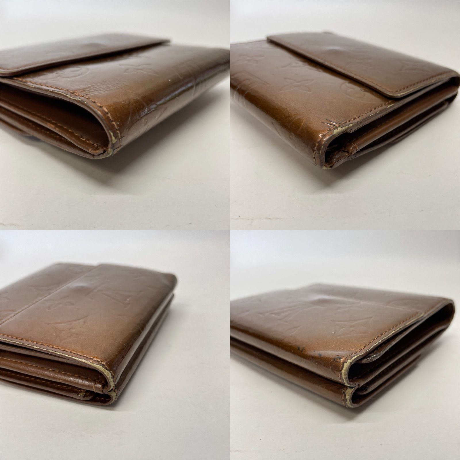 3005 LOUIS VUITTON ルイヴィトン ヴェルニ 三つ折り財布 エリーズ 