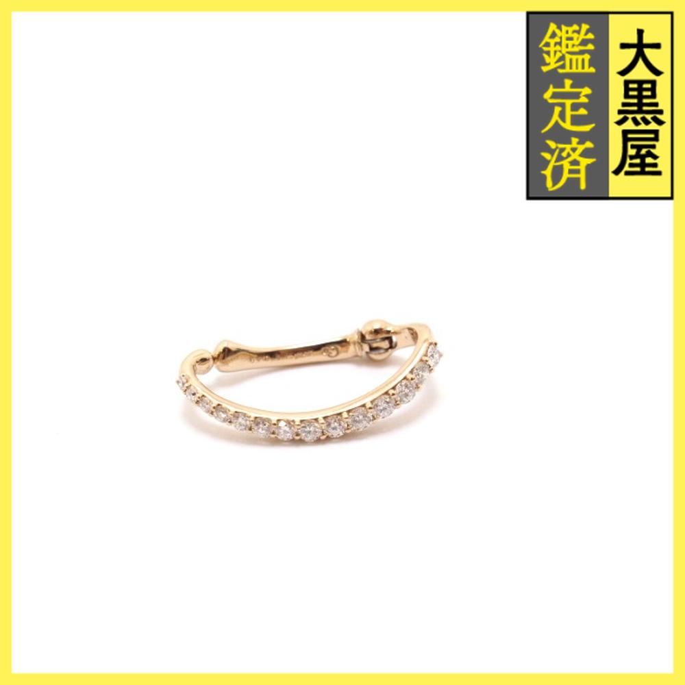 ノンブランドジュエリー Las.sel グラデーションダイヤモンド イヤーカフ K18PG ダイヤモンド 0.40ct 片耳用 460