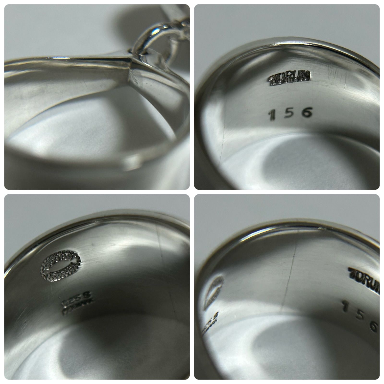 使用感大】 ジョージジェンセン リング 指輪 156 TORUN ヴィヴィアンナ