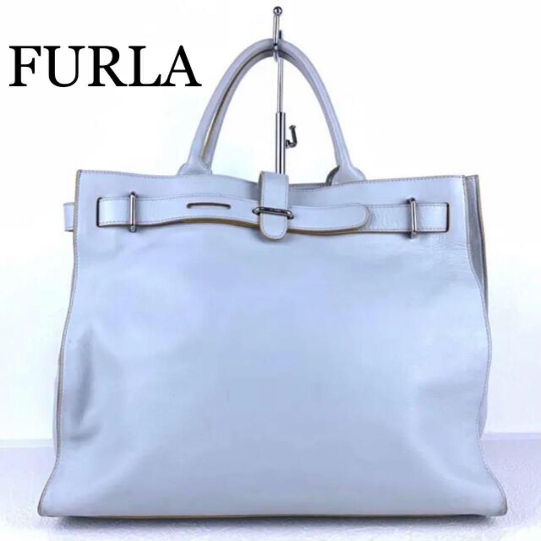 FURLA フルラ ハンドバッグ レザーバック オフホワイト