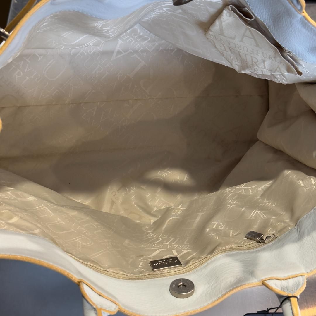 FURLA フルラ ハンドバッグ レザーバック オフホワイト GINKGOPHARMACY_COM