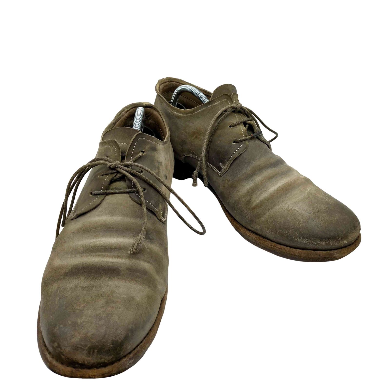 ユーズドフルギ 古着 Layer-0 マッケイ製法 Derby Shoes ダービー レザー シューズ 加工 メンズ EUR 41