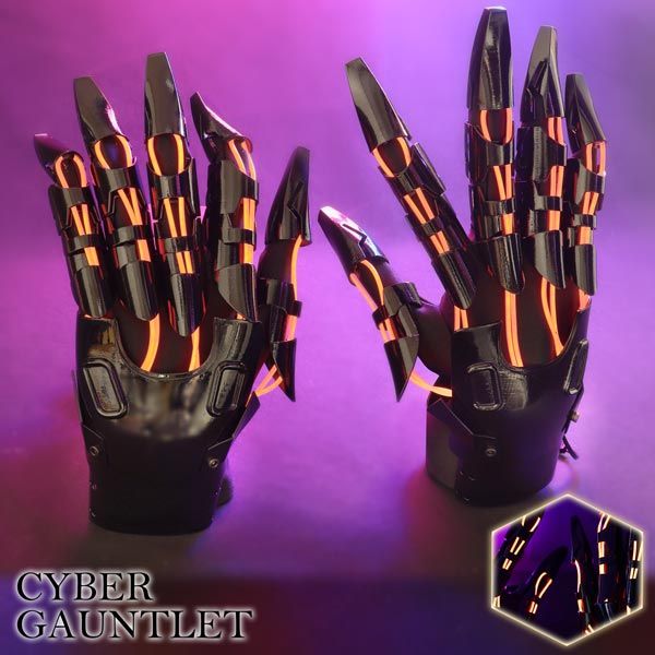 サイバーパンク ガントレット 手甲 光る コスプレ イベント パフォーマンス パーティー デザイン ユニーク インパ