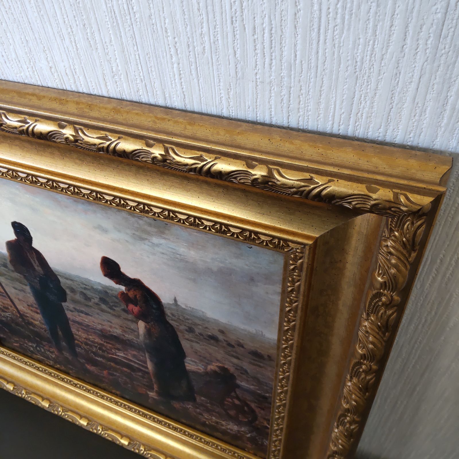 ジャン＝フランソワ・ミレー、【晩鐘】、希少な額装用画集より、状態良好 ジャン＝フランソワ・ミレー、【晩鐘】、希少な額装用画集より、状態