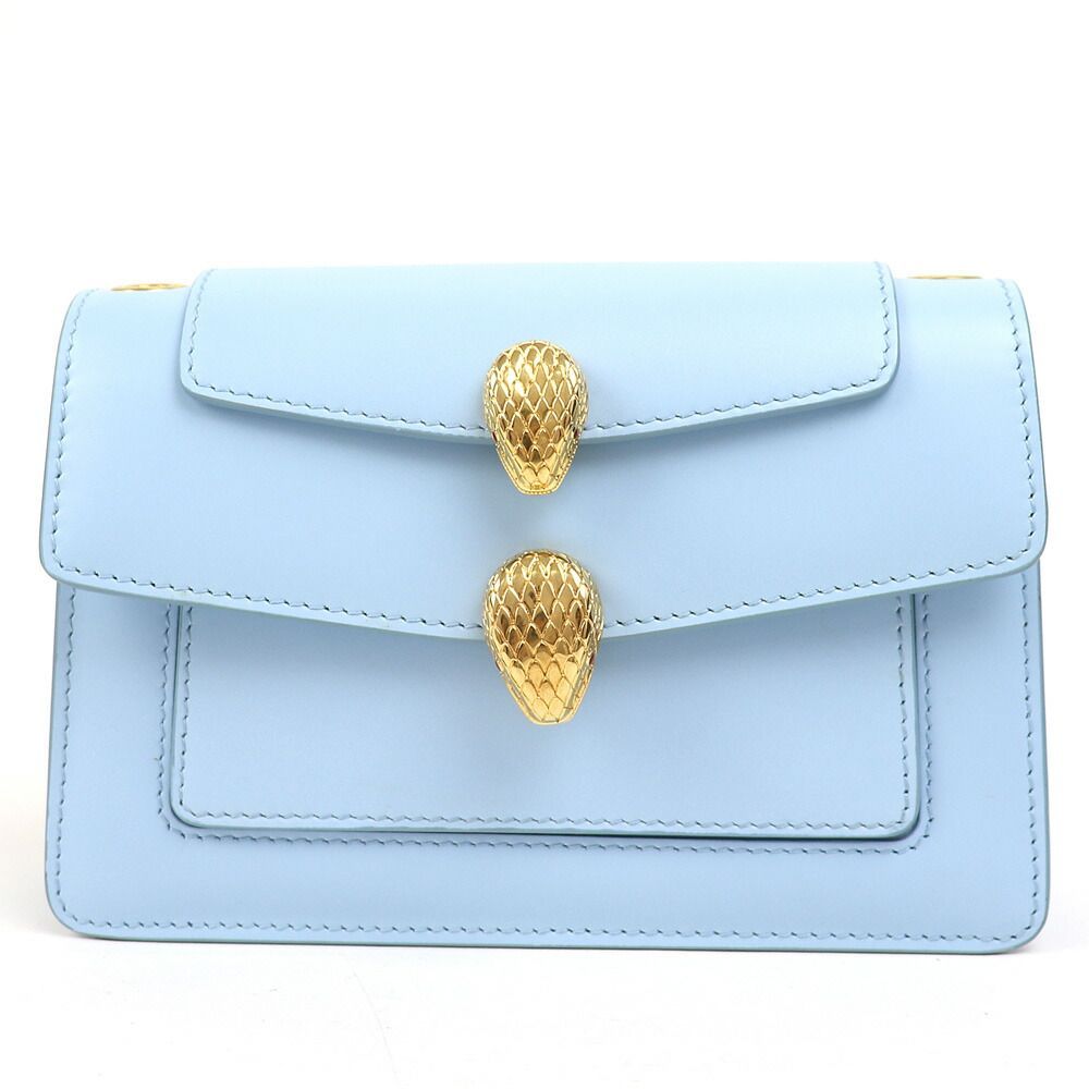 ～11 27まで ブルガリ × アレキサンダーワン ALEXANDER WANG × BVLGARI セルペンティフォーエバー ベルトバッグ ショルダー ベビーブルー