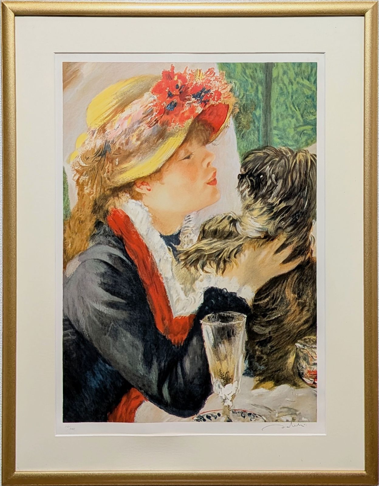 真作保証】ジャン・ジャンセン*人物*版画*リトグラフ*直筆サイン入2002