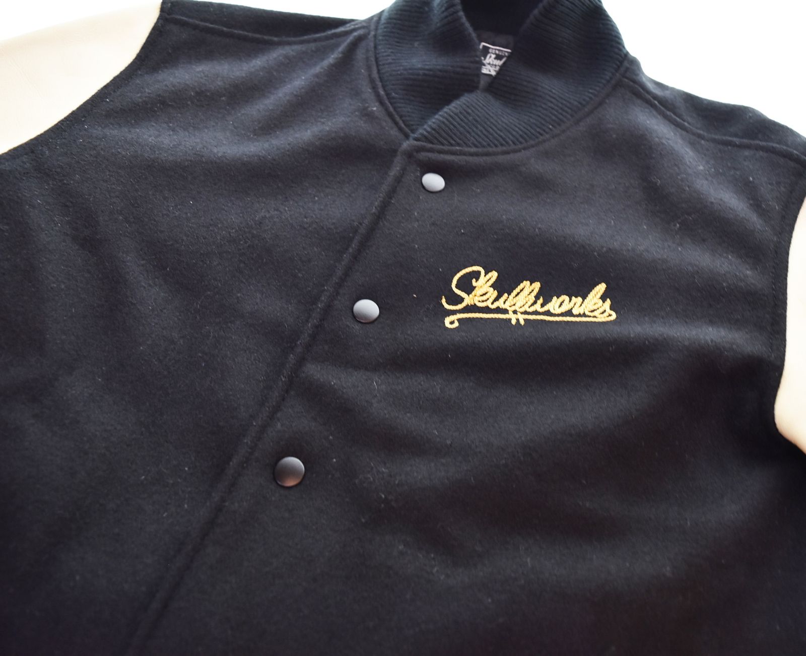 スカルワークス SKULL WORKS CROWS WORST スカル刺繍 スタジャン