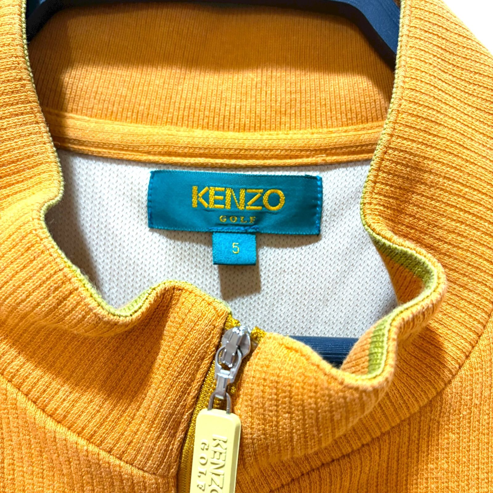 KENZO GOLF／ケンゾー／ベスト／チャック／ブランドロゴ／刺繍／派手