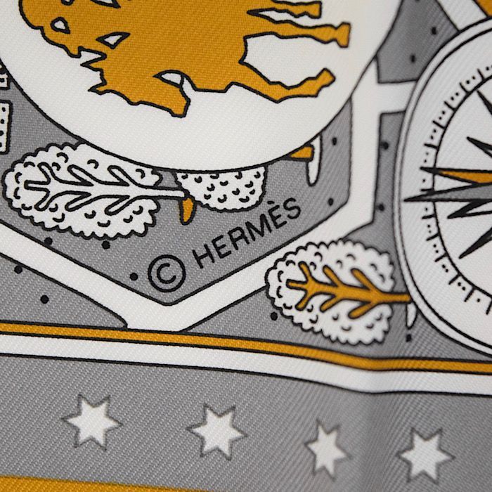 エルメス HERMES スカーフ カレ 55 シルク 100% LES AMOUREUX DE PARIS