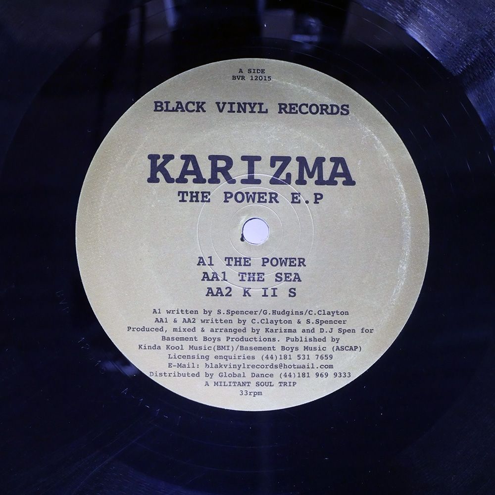 UK盤 KARIZMA POWER E.P. BLACK VINYL BVR12015 12