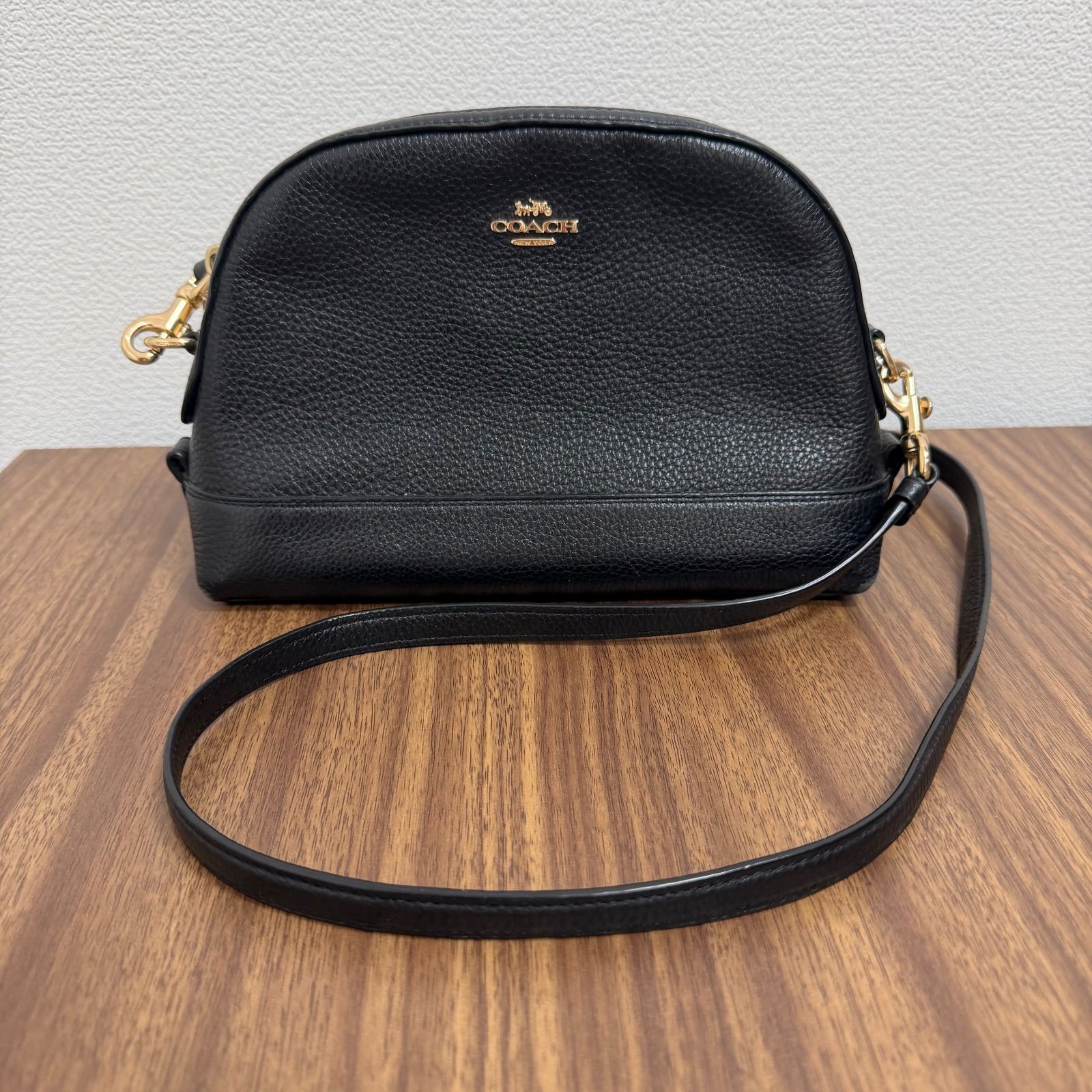 ☆売り尽くし COACH コーチ ショルダーバック F76673 ブラック 黒 