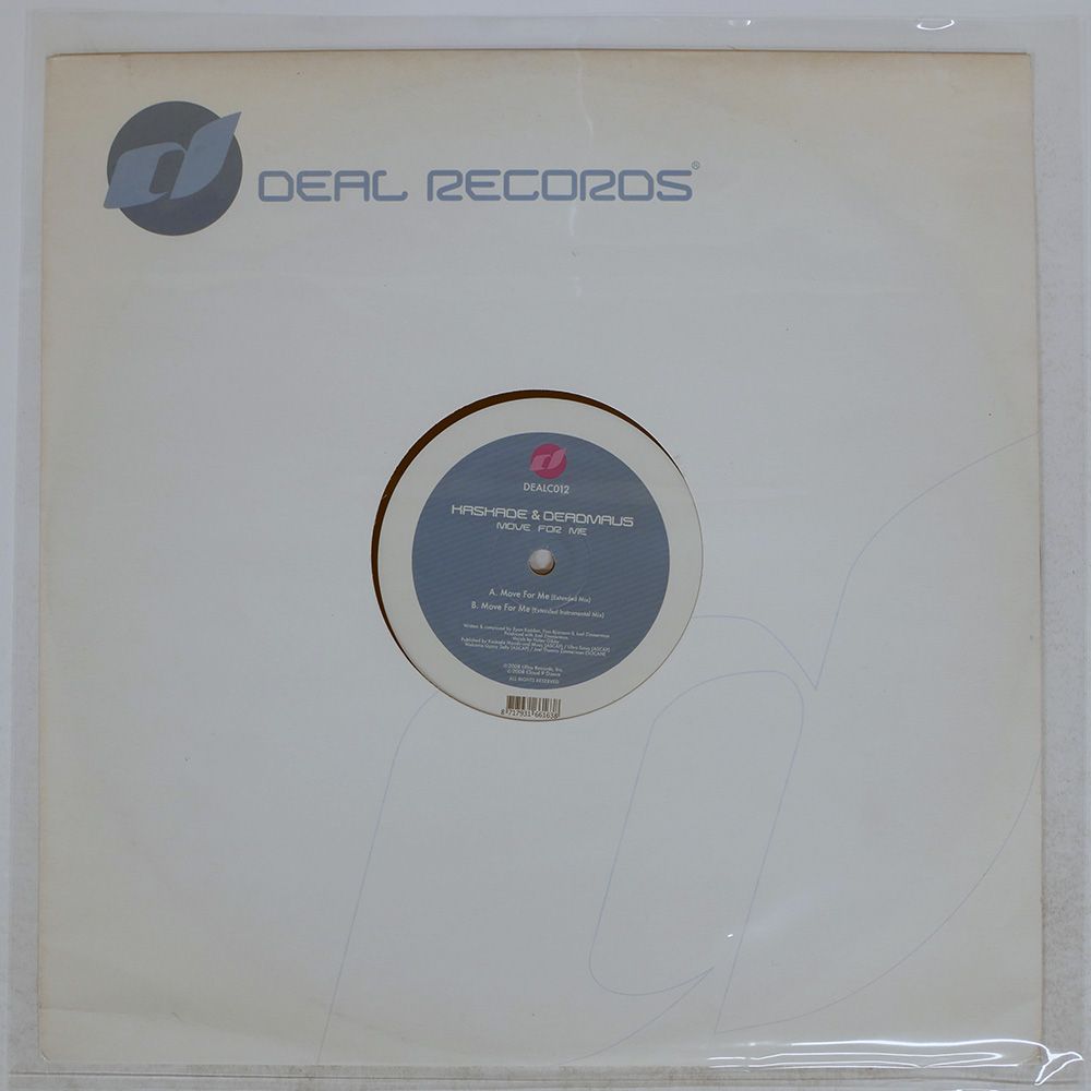 オランダ盤 KASKADE & DEADMAU5/MOVE FOR ME/DEAL DEALC012 12 【公式