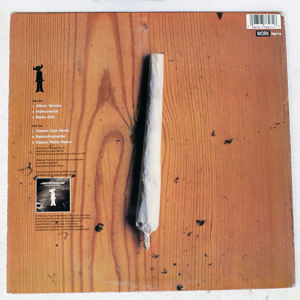 レコード US盤 JAMIROQUAI/SPACE COWBOY/WORK 4280000 12