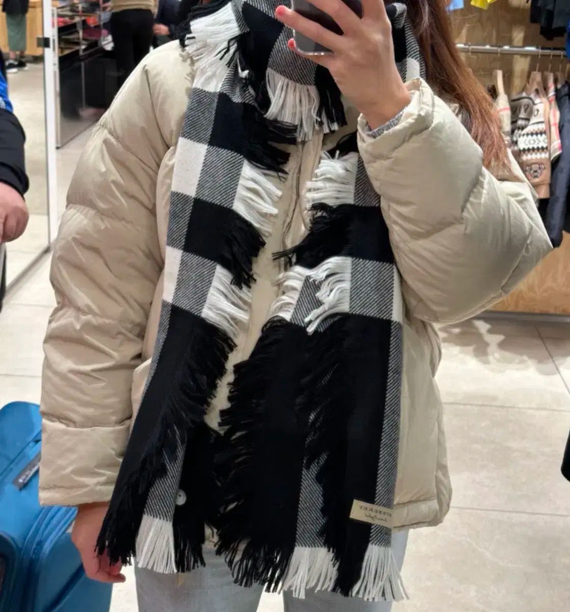 バーバリー チェック スカーフ兼マフラー