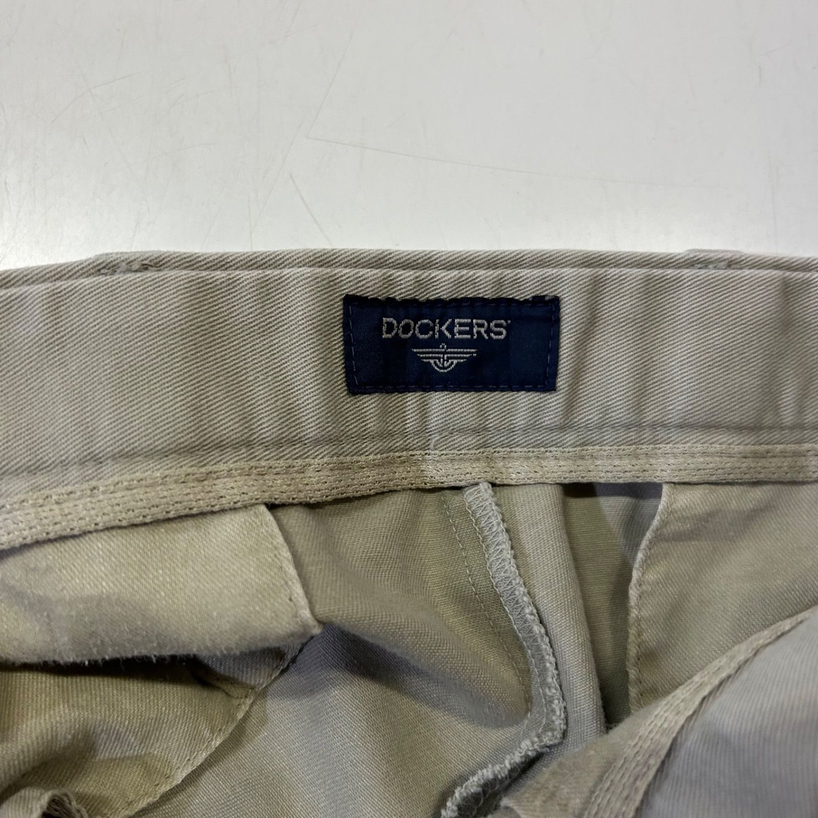 USA 古着 00s DOCKERS チノパン タック ワイド ストレート アメカジ