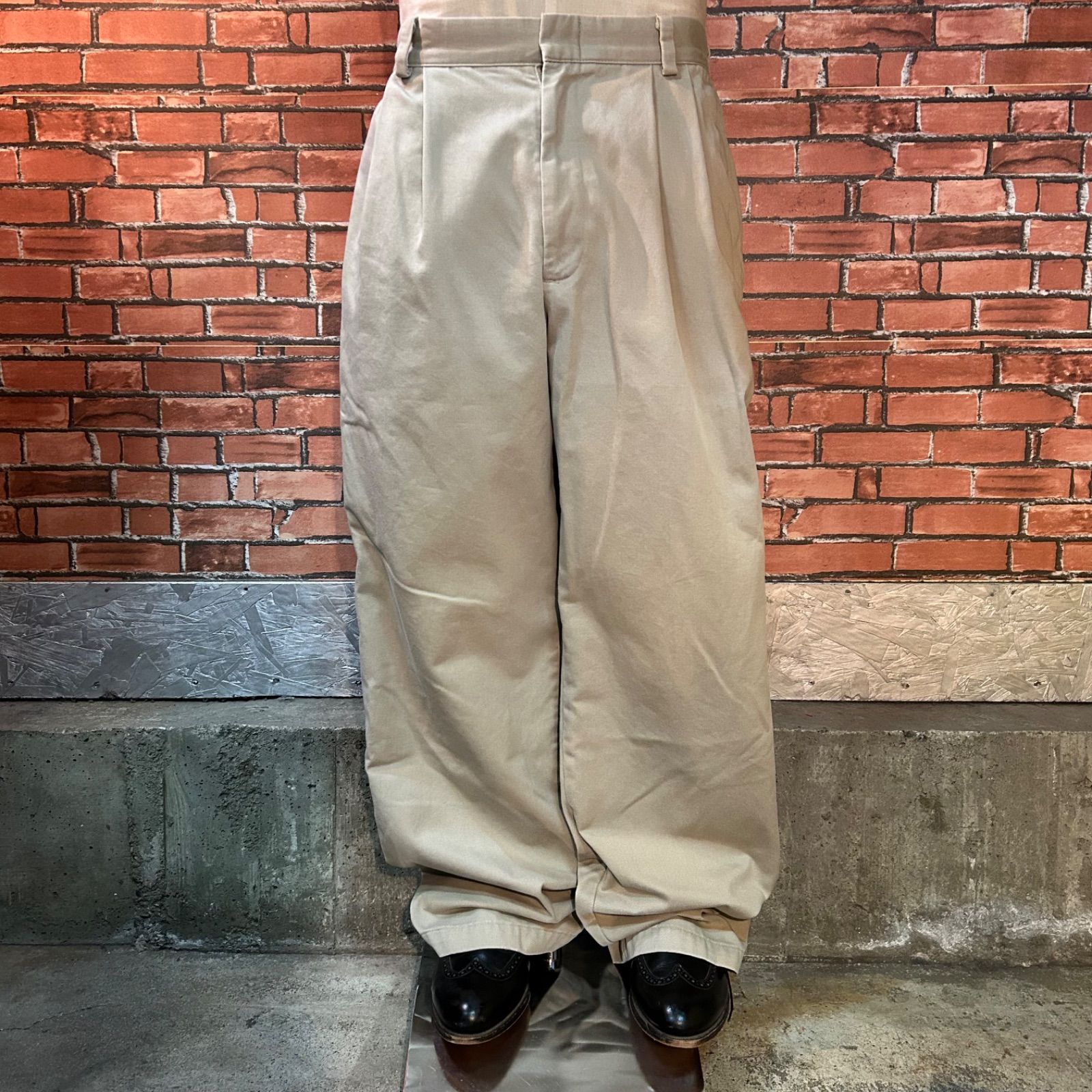 USA古着 94年製 90s DOCKERS チノパン ワイド バギー アメカジ USA 古着 00s DOCKERS チノパン タック ワイド ストレート アメカジ