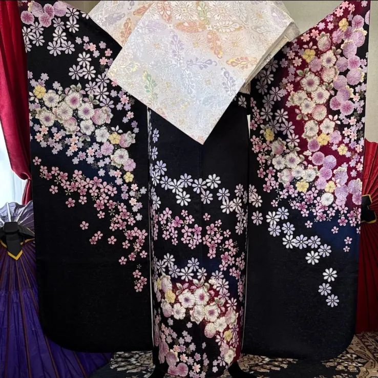 豪華振袖フルセット 辻が花・絞り・翠山工房・落款有・パールトーン