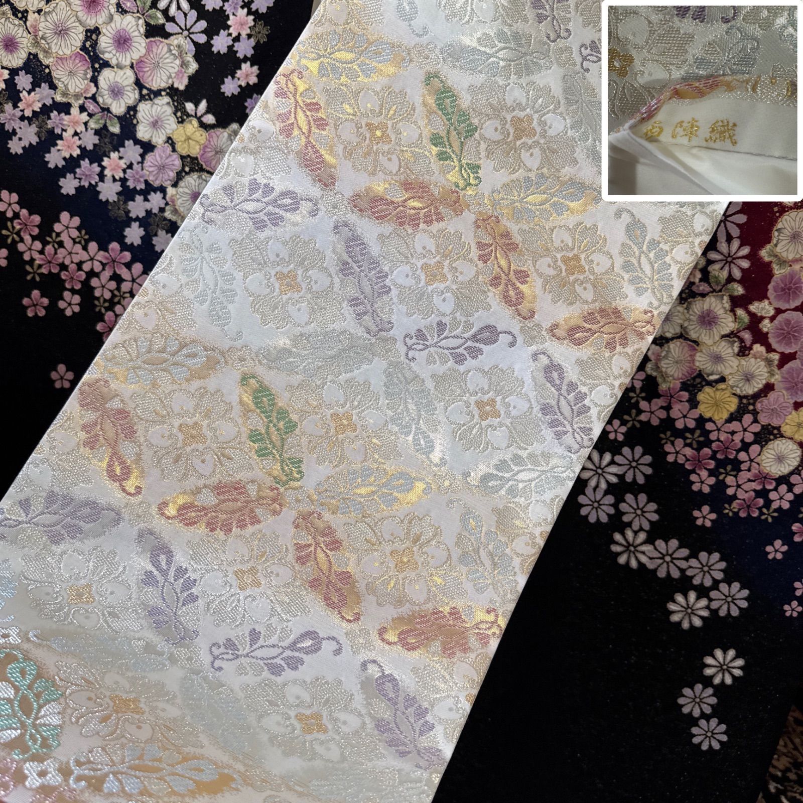 豪華振袖フルセット 辻が花・絞り・翠山工房・落款有・パールトーン