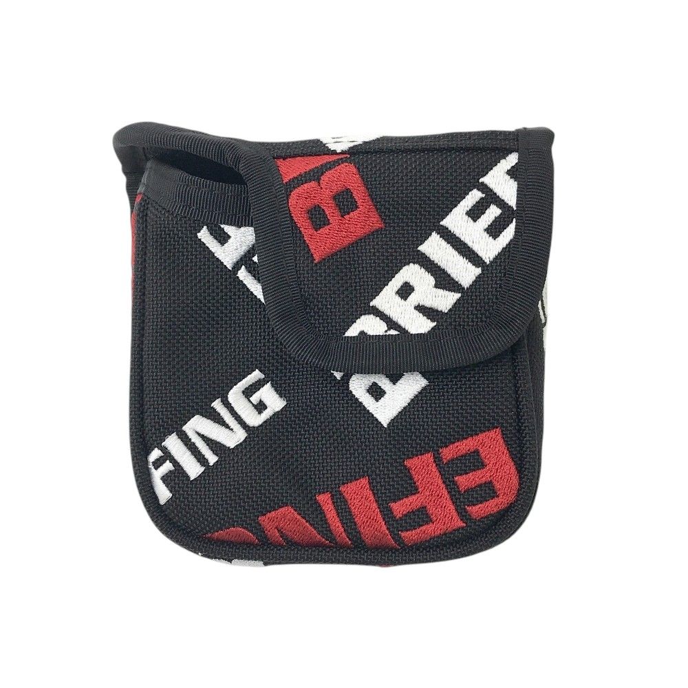 GOLF ブリーフィング マレット型 パターカバー ロゴ ブラック系 ゴルフウェア ストスト