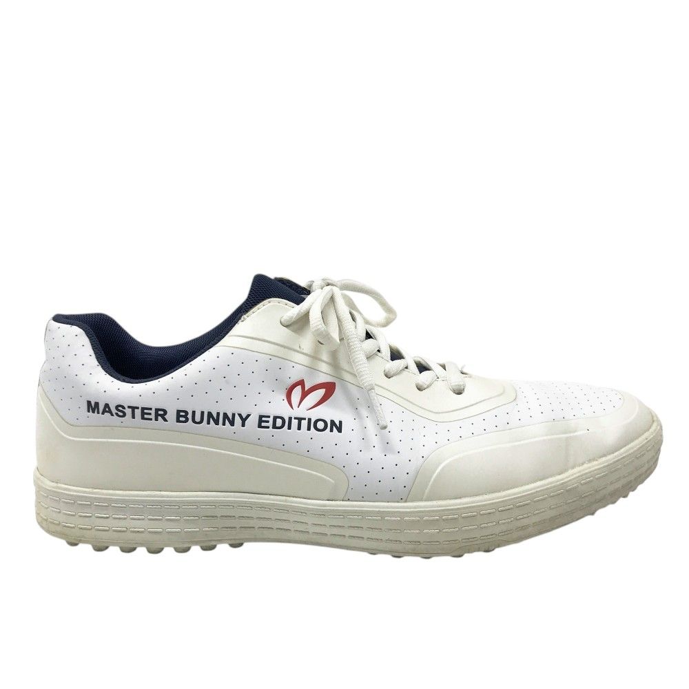 未使用 ホワイト レザー ゴルフシューズ マスターバニーエディション MASTER BUNNY EDITION マスターバニーエディション 158-9992201