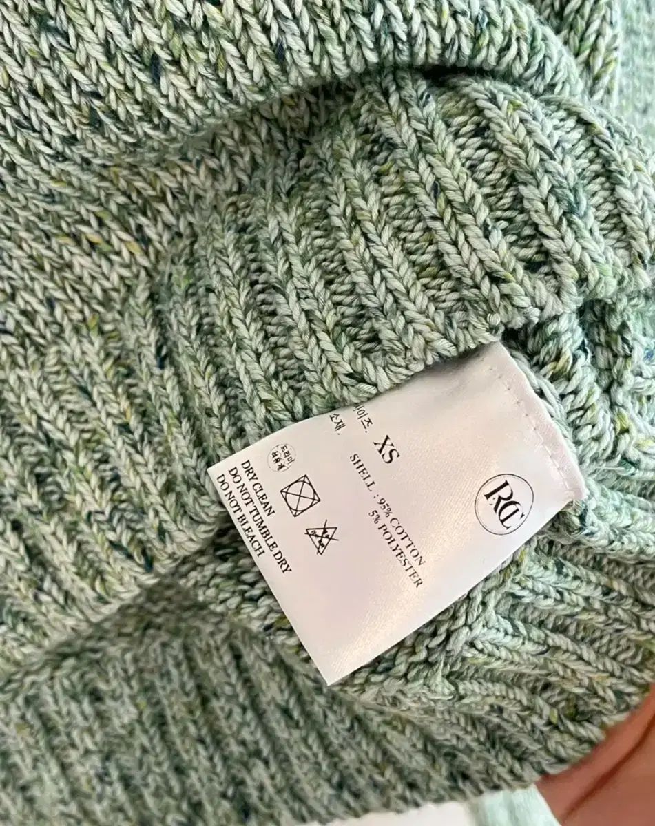  RECTO Vネック クロップド ニト ミント レクト 長袖 ニット セーター