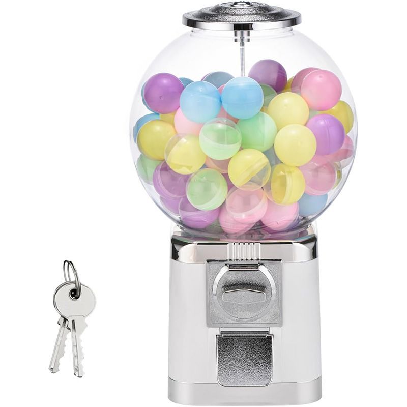 ガチャガチャ 本体 100円硬貨用 レトロガシャポンマシン 業務用ガシャポン本体 楽しいカプセルマシン ガチャマシーン イベント ガチャガチャカプセル 40-55MM 業務用 家庭用 幼稚園教育機関向けギフトマシン ボール100個付属 色選択