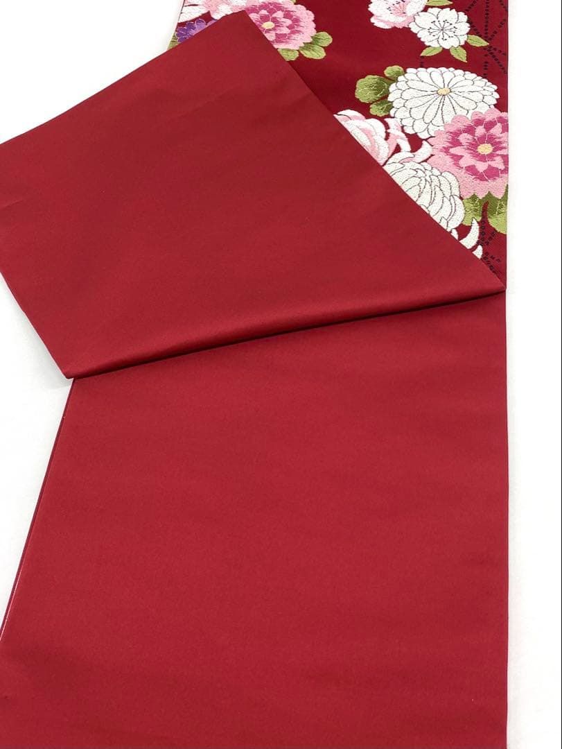  山本寛斎 Kansai 袋帯 正絹 振袖 芯なし仕立て D 123 袋帯 帯