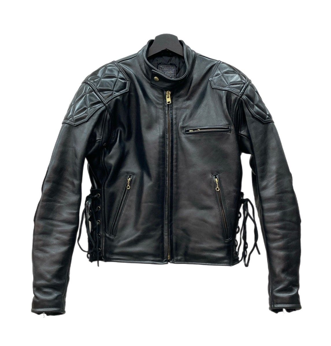 カドヤ KADOYA EVO パデッドライダース シングル ライダースジャケット