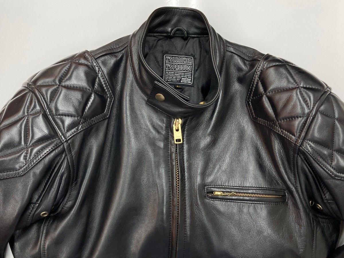 カドヤ KADOYA EVO パデッドライダース シングル ライダースジャケット