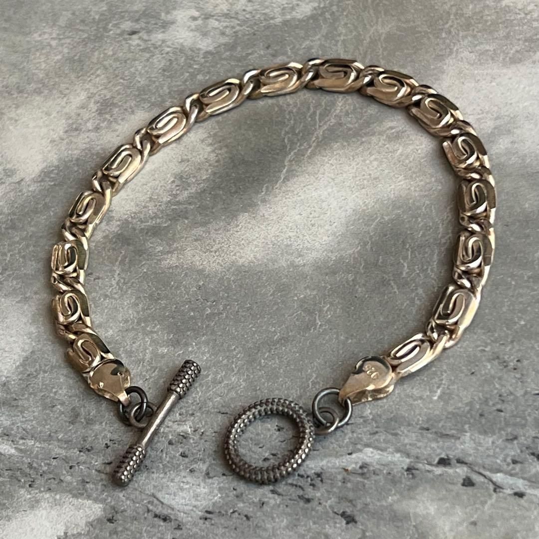 ヴィンテージ VINTAGE スリム スワール チェーン ブレスレット