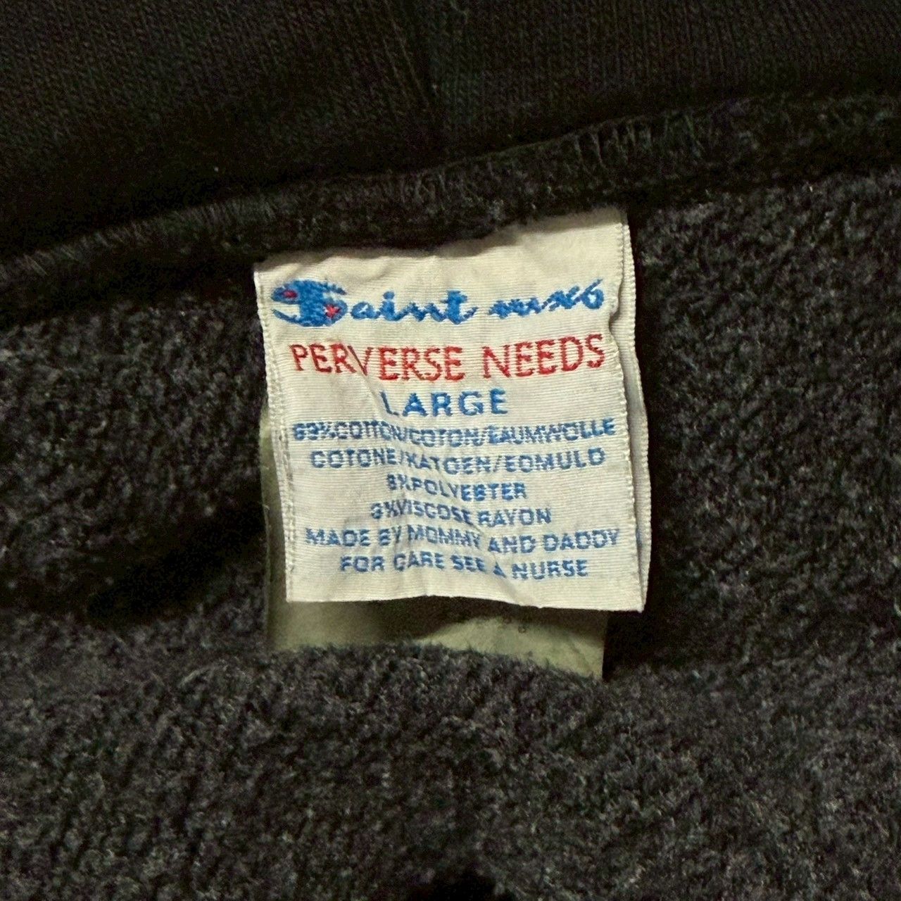 今すぐ検索！ SAINT Mxxxxxx セントマイケル アーチ ロゴ プリント 黒 ブラック パーカー フーディー 長袖 トップス セットアップ Lサイズ