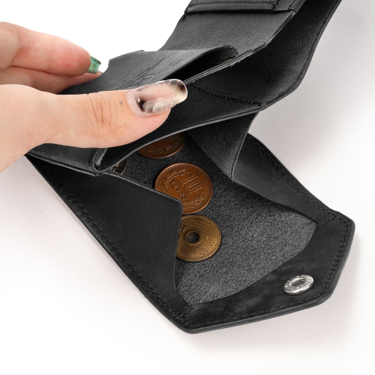 家族 クランプ 二つ折り財布 ミニ財布 メンズ ブランド レザー 本革 軽量 小さい財布 コンパクトウォレット ギャルソンスリムウォレット Cramp Italian Nubuck Leathe Cr-175PB