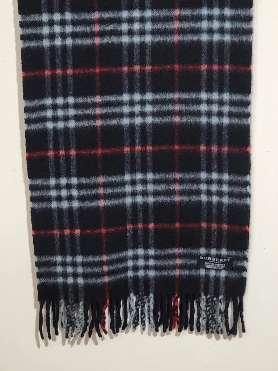  バーバリー カシミア マフラー ネイビー チェック マフラー 小物