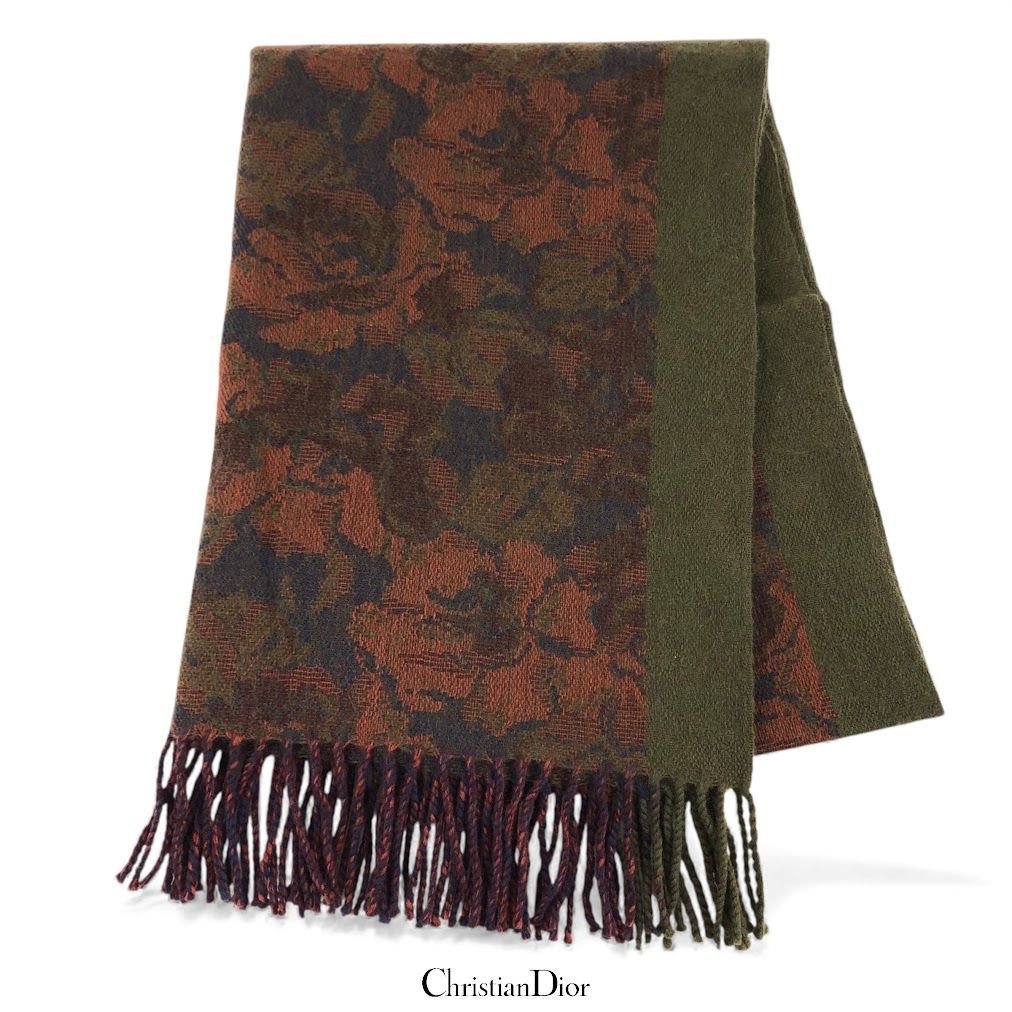 Christian Dior クリスチャンディオール マフラー 毛100％ 鑑定済み