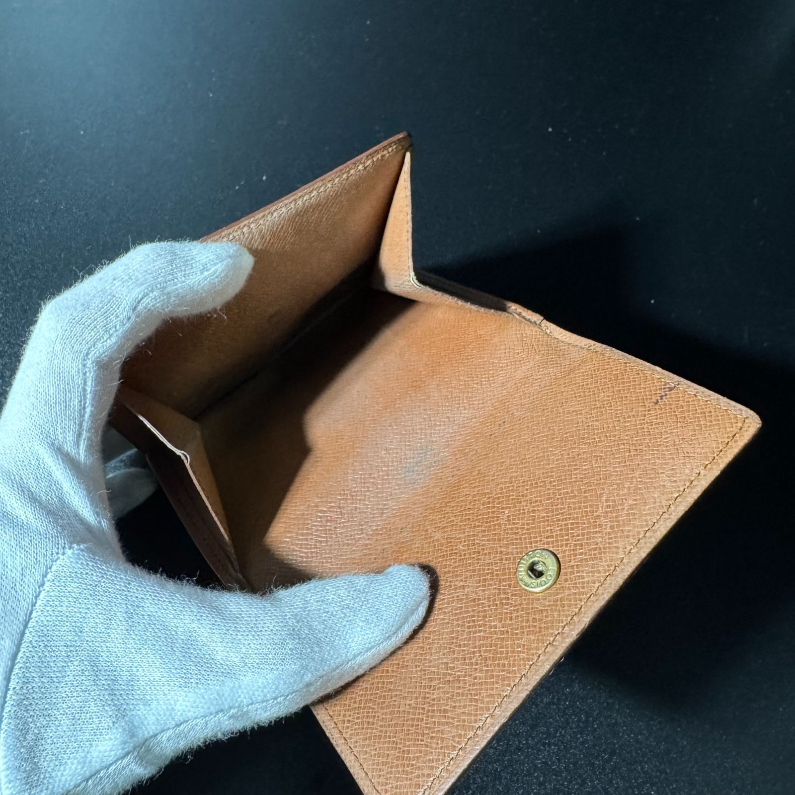  ルイヴィトン モノグラム ポルトモネビエカルトクレディ 折り財布 小物