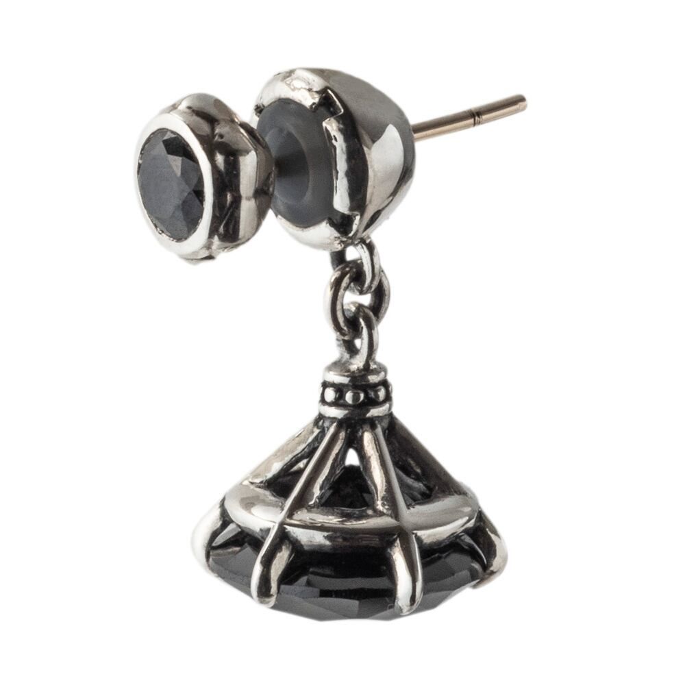 ルースドロップピアスBK アルテミスキングス シルバー ジュエリーブランド