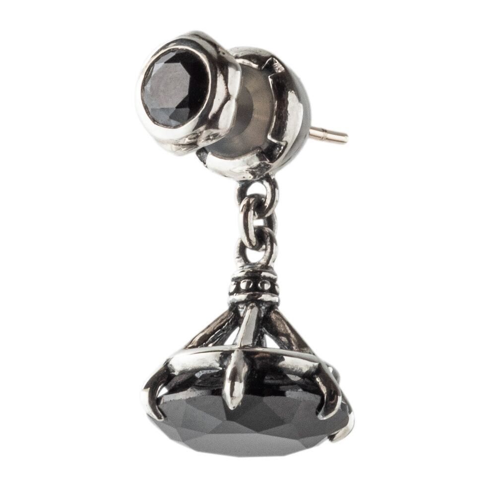 ルースドロップピアスBK アルテミスキングス シルバー ジュエリーブランド