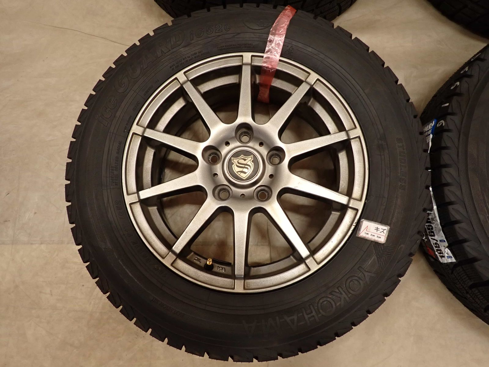  冬4本 製 会社宛 195 65 R 15 6 J 91 T ヨコハマ アイスガード IG 52 C アルミ ヴォクシー エスクァイア プレマシー NO D 6616 15インチ タイヤ ホイールセット