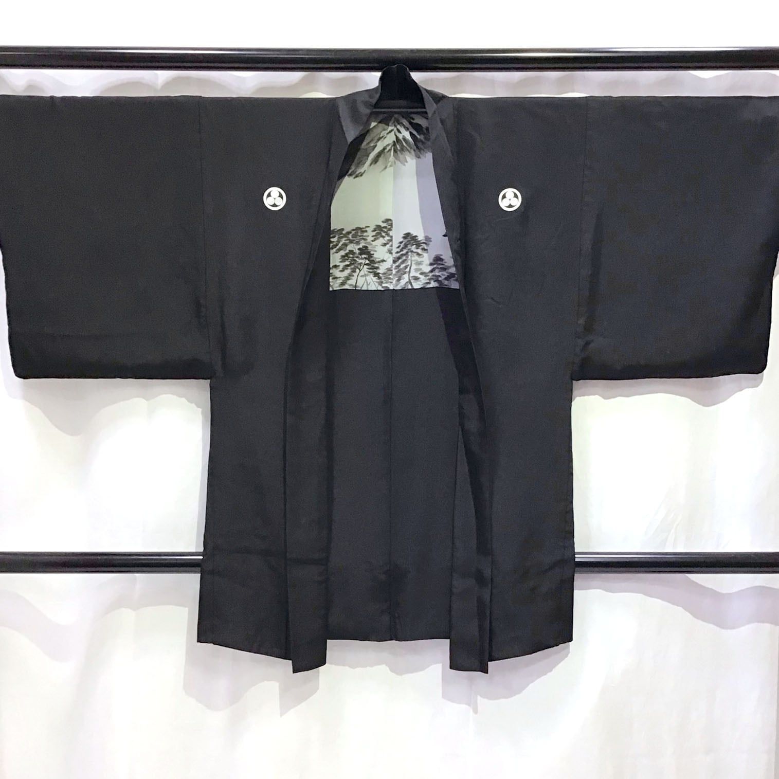 男物 羽織 着物 五つ紋 No.200701-1601 梱包サイズ60