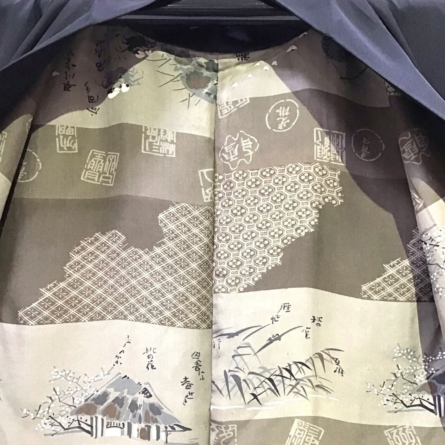  男物 羽織 着物 五つ紋 No 200701 1604 梱包サイズ60 着物 和装コート 着物 浴衣