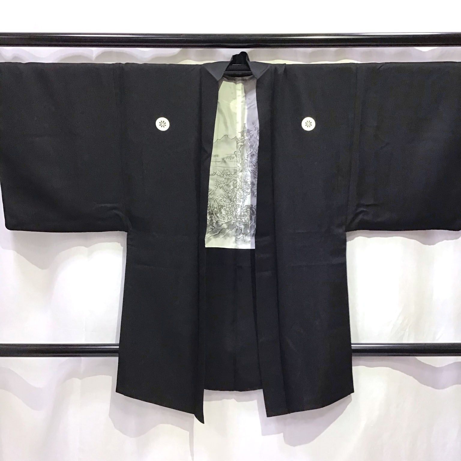 男物 羽織 着物 五つ紋 No.200701-1605 梱包サイズ60