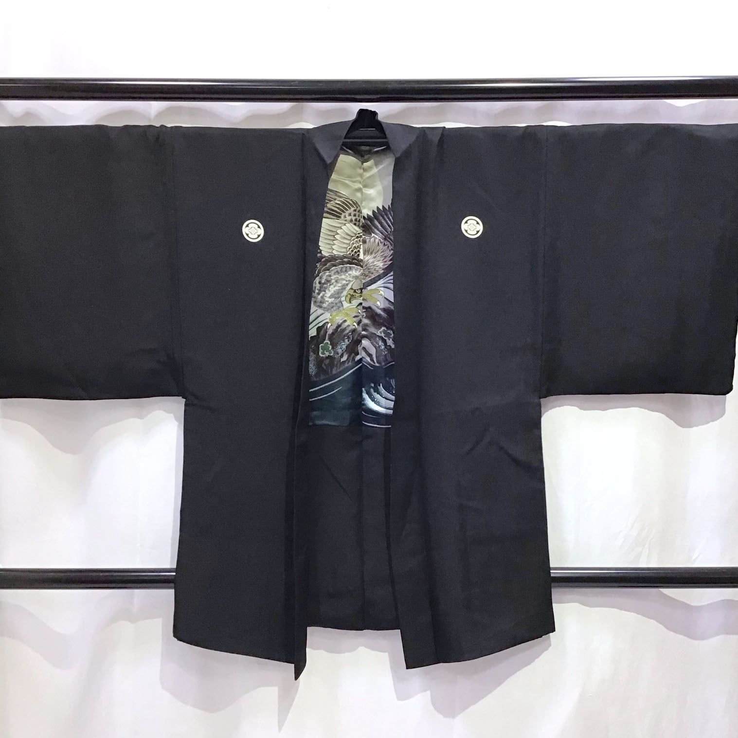 男物 羽織 着物 五つ紋 No 200701 1608 梱包サイズ60