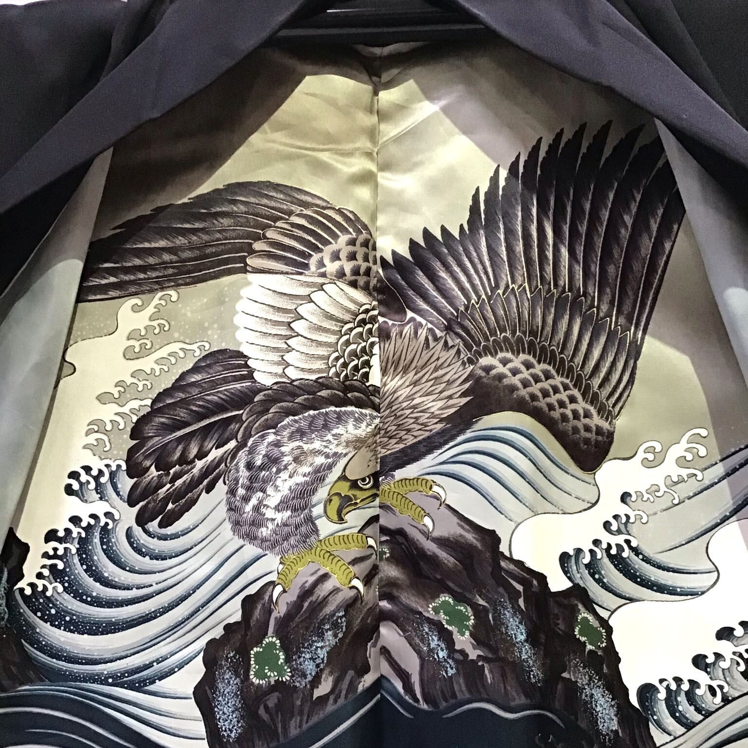  男物 羽織 着物 五つ紋 No 200701 1608 梱包サイズ60 着物 和装コート 着物 浴衣