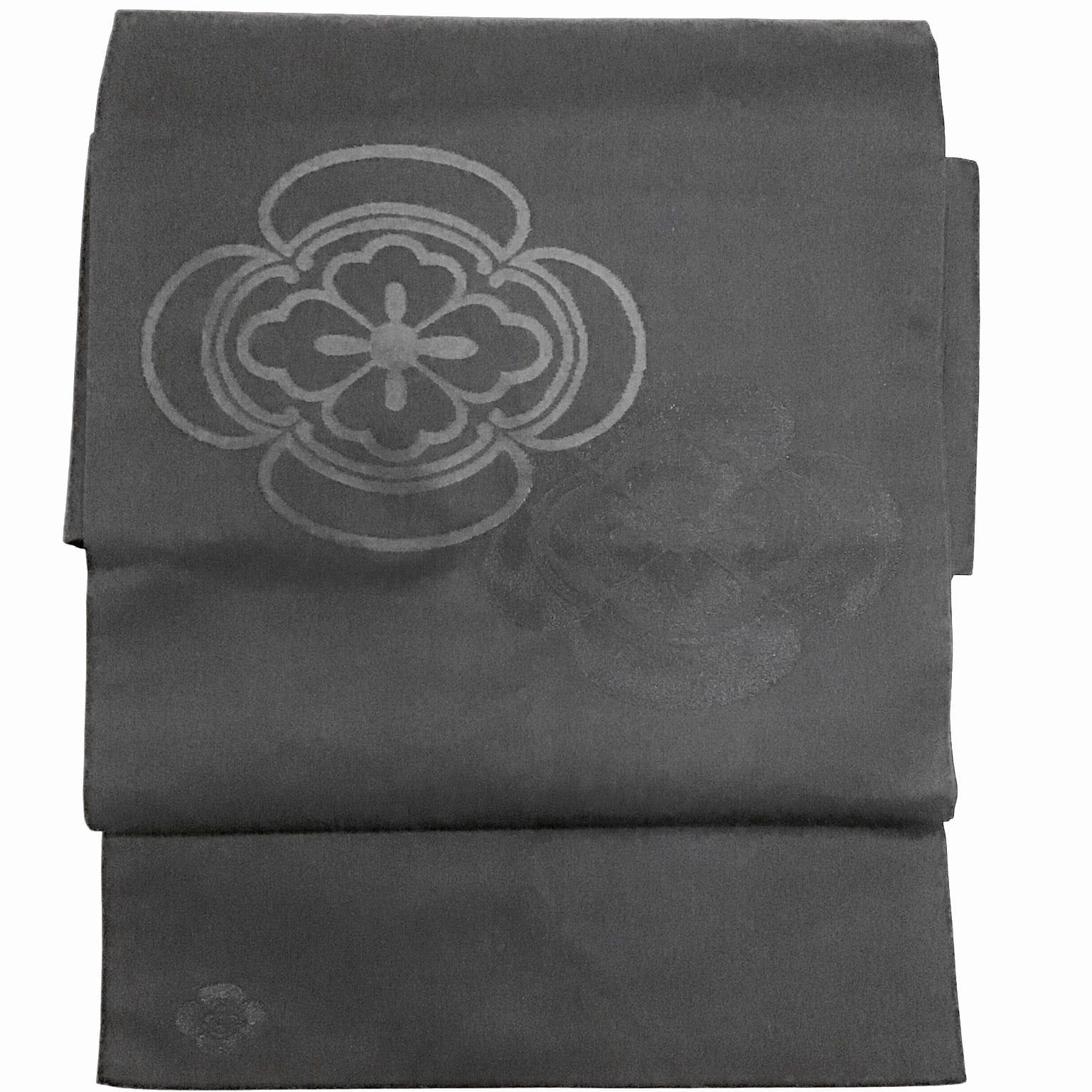 名古屋帯 喪服用 家紋 No 200701 1617 梱包サイズ60