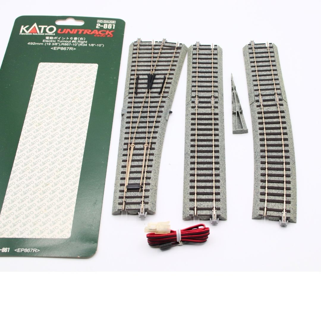 送料込 KATO HOゲージ 電動ポイント6番 右 2-861 <EP867R> 鉄道模型
