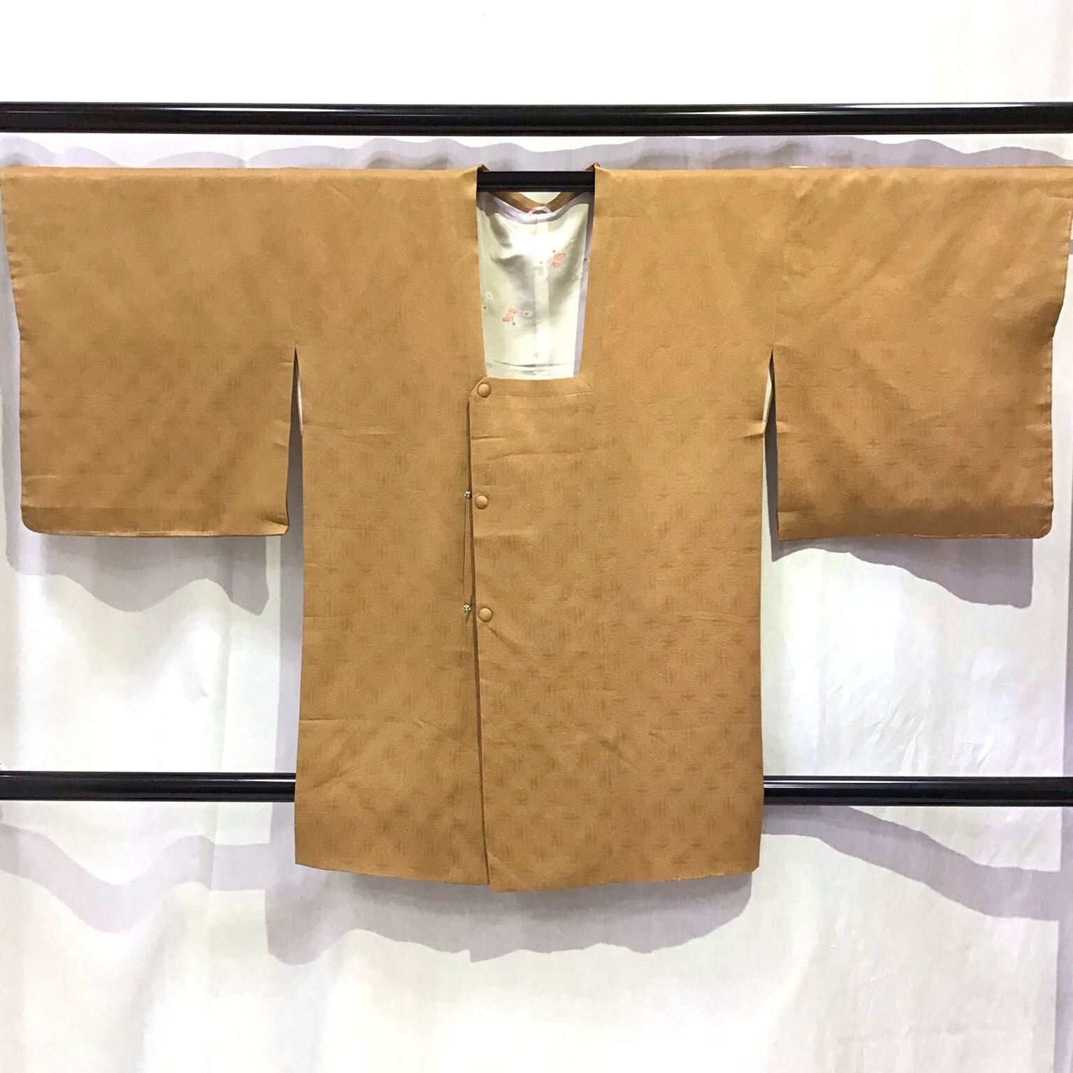 道行 着物 和装コート 茶系地 No.200701-1635 梱包サイズ60
